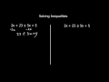 Solving Linear Inequalities in GCSE Maths