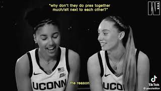 Paige Bueckers and Azzi Fudd Being in Love for 10 Minutes