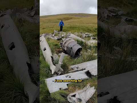 Hiking to a plane wreck I found on Google Earth! 🌎 #hiking #hikingadventures #googleearth #shorts