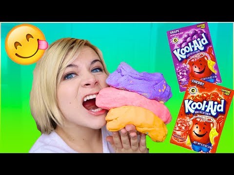 DIY EDIBLE PLAY DOUGH! W/ KOOL AID // SoCassie