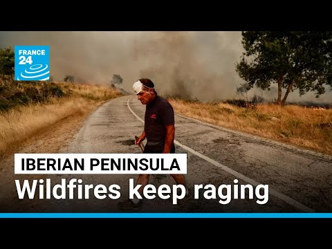 YouTube video thumbnail: Wildfires Keep Raging Across Iberian Peninsula