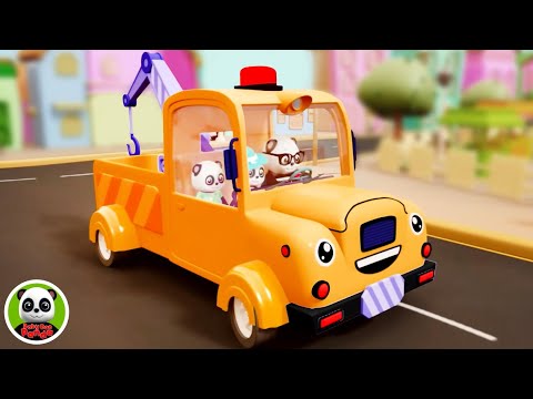 Wheels On The Tow Truck, Nursery Rhymes and Vehicle Songs for Kids