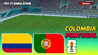 Colombia vs Portugal | FIFA World Cup 2026 | PES 21 Simulation