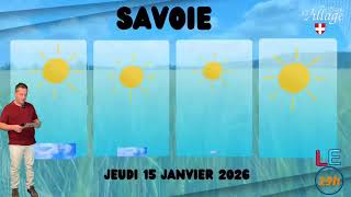 La météo en Haute-Savoie et Savoie pour jeudi 14 janvier 2026