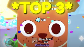 Top 3 YouTubers Hatching HUGE SAFARI DOG! 🐶😱 | Pet Simulator X Roblox