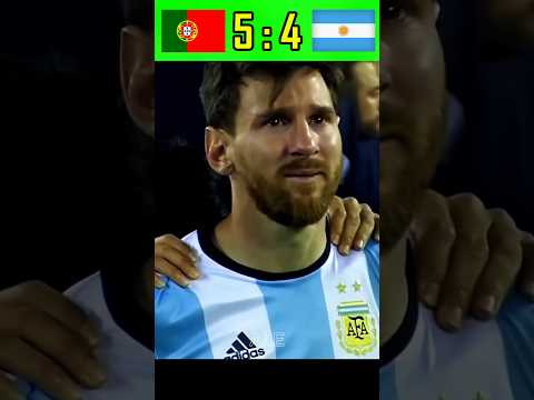 Ronaldo's comeback against Argentina imaginary match #ronaldo #messi #cr7#football #goat #worldcup