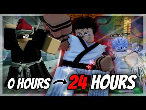 Spending 24 Hours on This Roblox Anime Game For The First Time...