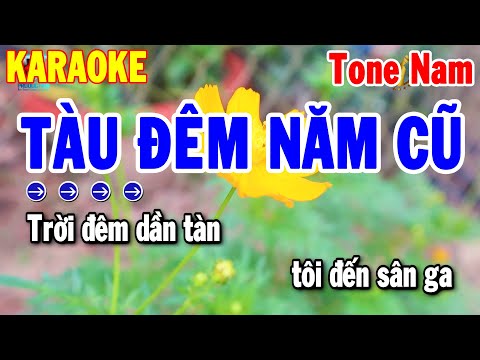 Karaoke Tàu Đêm Năm Cũ Tone Nam Nhạc Sống Rumba Chuẩn | Thanh Hải