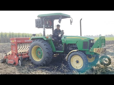 गन्ने के खेत में गुरबाज सुपर सीडर का परफॉर्मेंस | Gurbaz Super seeder performance | John deere 5310