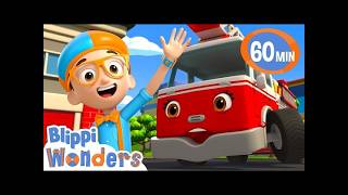 Blippi meets Frankie the Firetruck | Blippi Wonders Educational Videos for Kids