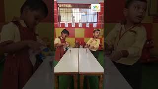 Our little learners had a wonderful time enjoying a fun pouring activity!