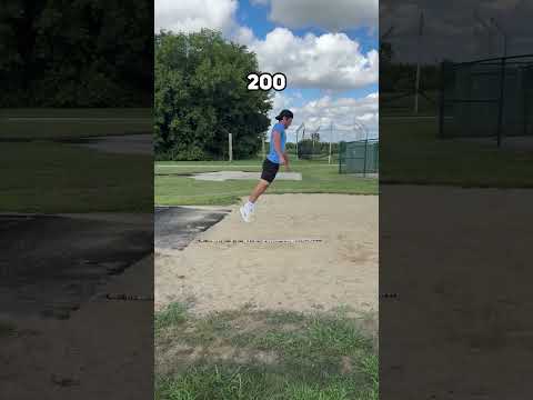 Jumping over 550 bricks?! 🤯 | LEGO Long Jump Challenge 🏃 #Shorts