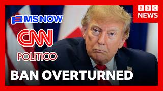 YouTube video thumbnail: US Judge Overturns President Trump's White House Media ban