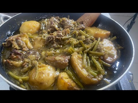 Touffé haricots verts nékhe té gaw