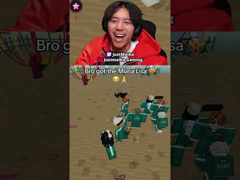 Bro got the Mona Lisa Cookie 💀🥀 #justmaiko #twitchclips #roblox #squidgame
