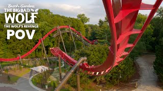 The Big Bad Wolf The Wolf's Revenge Front Row POV New for 2025 Coaster at Busch Gardens Williamsburg