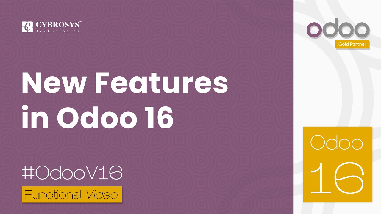 What's new in Odoo 16 Version? | Cybrosys Technologies | New Features in Odoo 16 ERP | 10/12/2022

Odoo is developing by the day. Over the past few versions of Odoo, we have seen some drastic changes in the overall ...