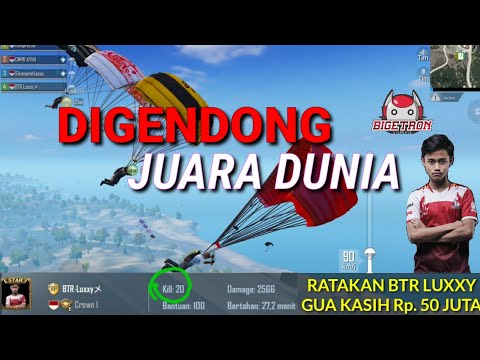 Minang Kocak Digendong BIGETRON - PUBG MOBILE INDONESIA