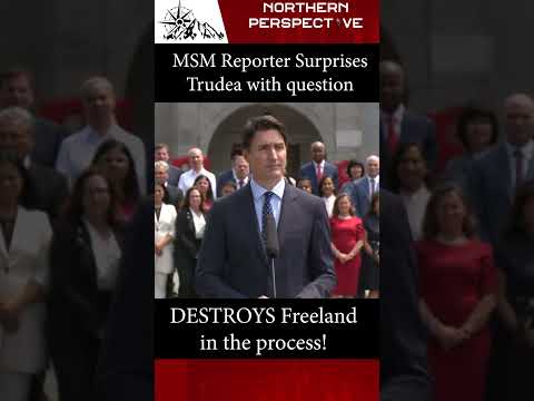 Finally a REPORTER asking Trudeau a TOUGH QUESTION #shorts