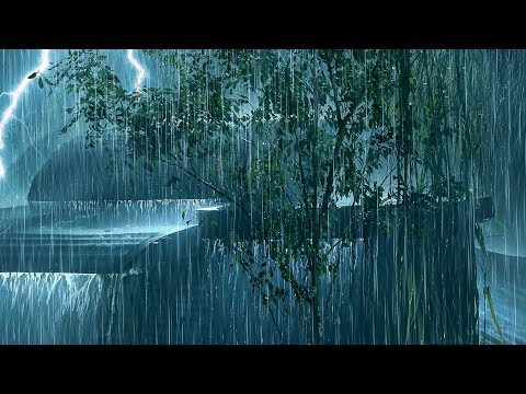 🎧[Try Listening for 3 Minutes] FALL ASLEEP FAST | Heavy Rainstorm & Intense Thunder on Stormy Night