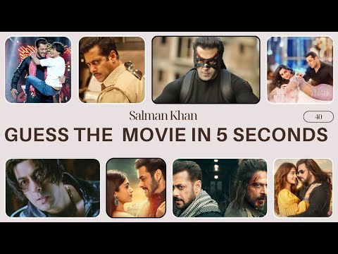 Guess The Salman Khan Movies In 5 Seconds