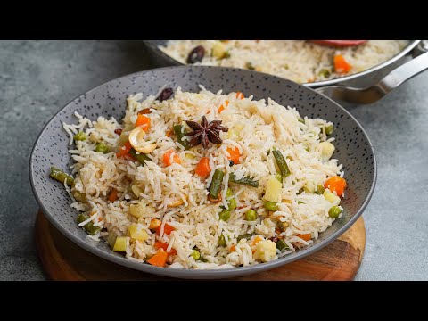 Vegetable Pulao Recipe | Simple Veg Pulao Recipe | Easy One Pot Veg Pulao Recipe | Delicious Pulao