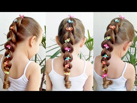 Penteado Infantil fácil com trança falsa