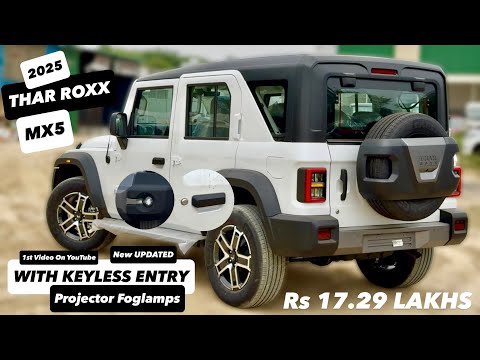 2025 THAR ROXX MX5 DIESEL MT 2WD WITH KEYLESS ENTRY ❤️ Rs.17.29 LAKHS 😍NEW FOGLAMPS IN THAR ROXX MX5