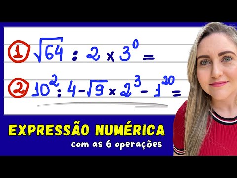 EXPRESSÃO NUMÉRICA COM AS SEIS OPERAÇÕES!EXPLICAÇÃO DE EXPRESSÕES COM PARÊNTESES, COLCHETES E CHAVES