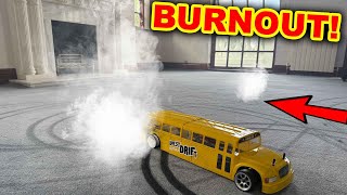 RC School Bus Destroys Carpet
