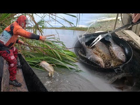 Amigos de la pesca capitulo 3 : Pescando en una laguna de puerto Lopez y en el río Casanare.