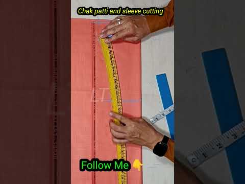 Chak patti and sleeve cutting #sleeve #cuttingandstitching #sewing #shirtcutting #shirt #sewingtips