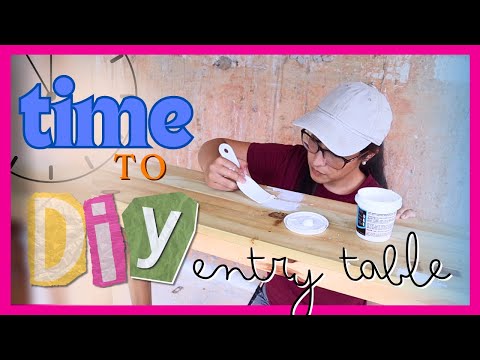 DIY Entryway Table| DIY ENTRYWAY MAKEOVER | Small Entry table Decorating Ideas