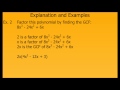Factoring Polynomials with GCF Techniques