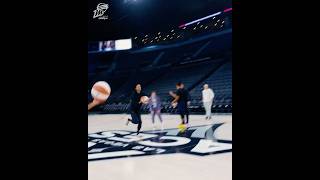 DeWanna Bonner wins today’s half court challenge