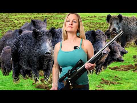 EXCITING WILD BOAR CHASE: The QUEEN Tackles HOG HUNTING on the Ground!