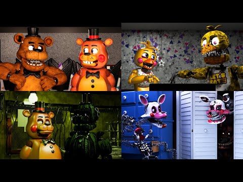 Toys Meet All Their Versions [FNAF/Blender/Compilation]