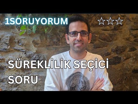 Süreklilik Seçici Soru