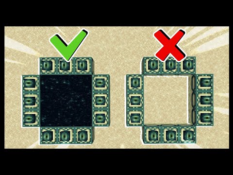 COMO FAZER CORRETAMENTE O PORTAL DO FIM (END PORTAL) NO MINECRAFT