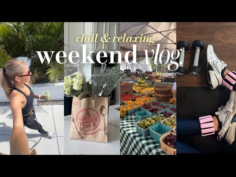 VLOG: a chill weekend, farmers market, wholesome & cozy  sunday vibes