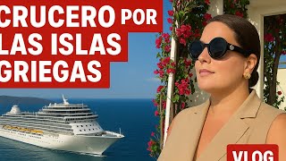 PRIMERA VEZ QUE ME SUBO A UN  CRUCERO | ISLAS GRIEGAS | VLOG #chictv 