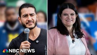 YouTube video thumbnail: ‘Outsider’ vs. ‘Midwestern gal’: Michigan Democrats Make Final Pitch in High-Stakes Senate Race