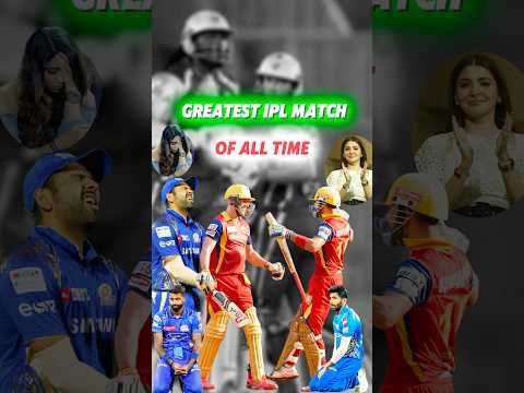 Greatest IPL Match of all time MI vs RCB 🥶 #cricket  #ipl
