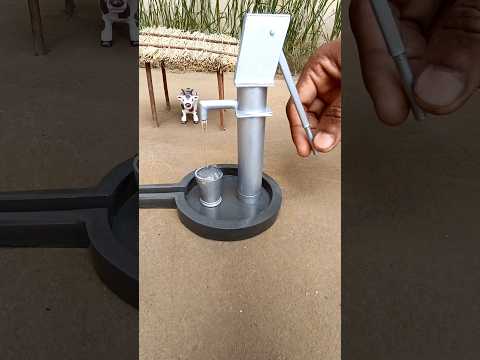 Mini hand pump water l cow shed project | सरकारी नल