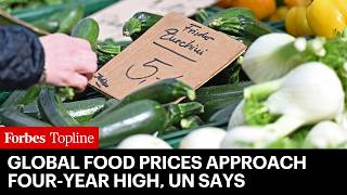 YouTube video thumbnail: Global Food Prices Approach Four-Year High, UN Says