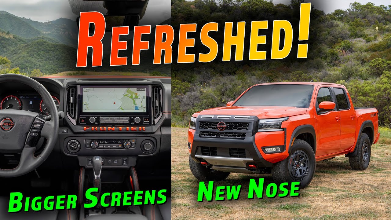 2025 Nissan Frontier First Look - Bigger LCD, More Towing, Still Has A V6!