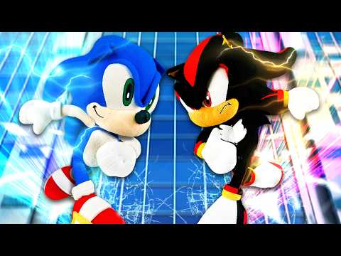 Sonic VS Shadow! - Sonic and Friends Movie (Sonic Movie 3 Plush)