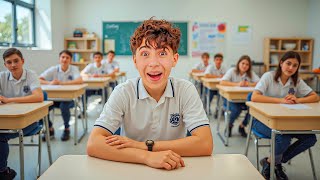 روتين اول يوم مدرسة ل ابنا 🚌 (مع هدية)