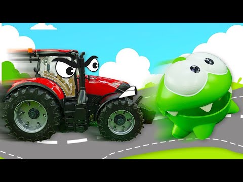 🚜🌾 Om Nom trabaja en la granja | Videos de juguetes para niños