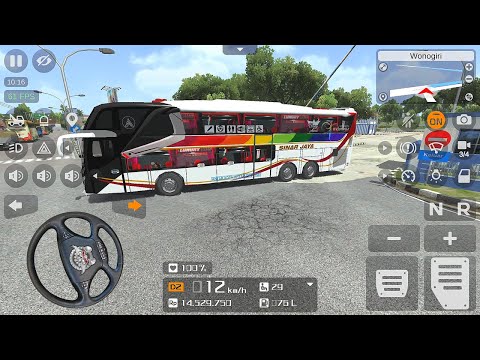 Bussid Bus Sinar Jaya Jurusan Wonogiri - Solo | Bus Simulator Indonesia